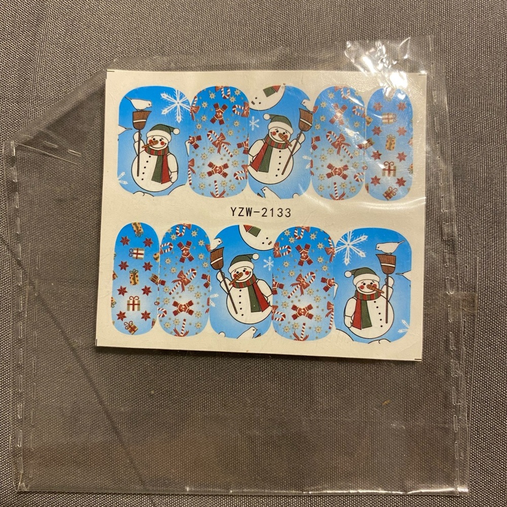 π20/$12π Festive Snowman Nail Wraps - Picture 1 of 2